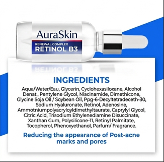 AuraSkin B3 + Retinol Renewal Elixir