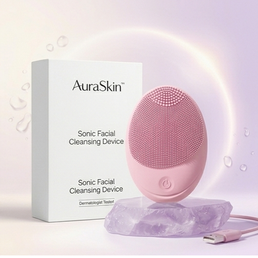 AuraSkin™ Sonic Facial Cleansing Device